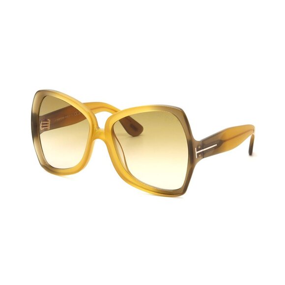 NEW TOM FORD WOMEN YELLOW SUNGLASSES - Picture 1 of 3